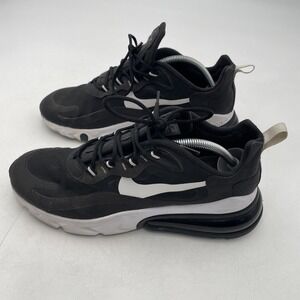 Nike Air Max 270 React Black White Athletic Sneakers AO4971-004 Men's - Size 9.5